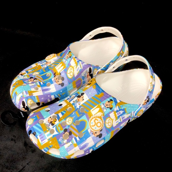 Walt Disney World 50th Anniversary Crocs Mickey & Minnie Adult Size - NEW - Picture 2 of 8